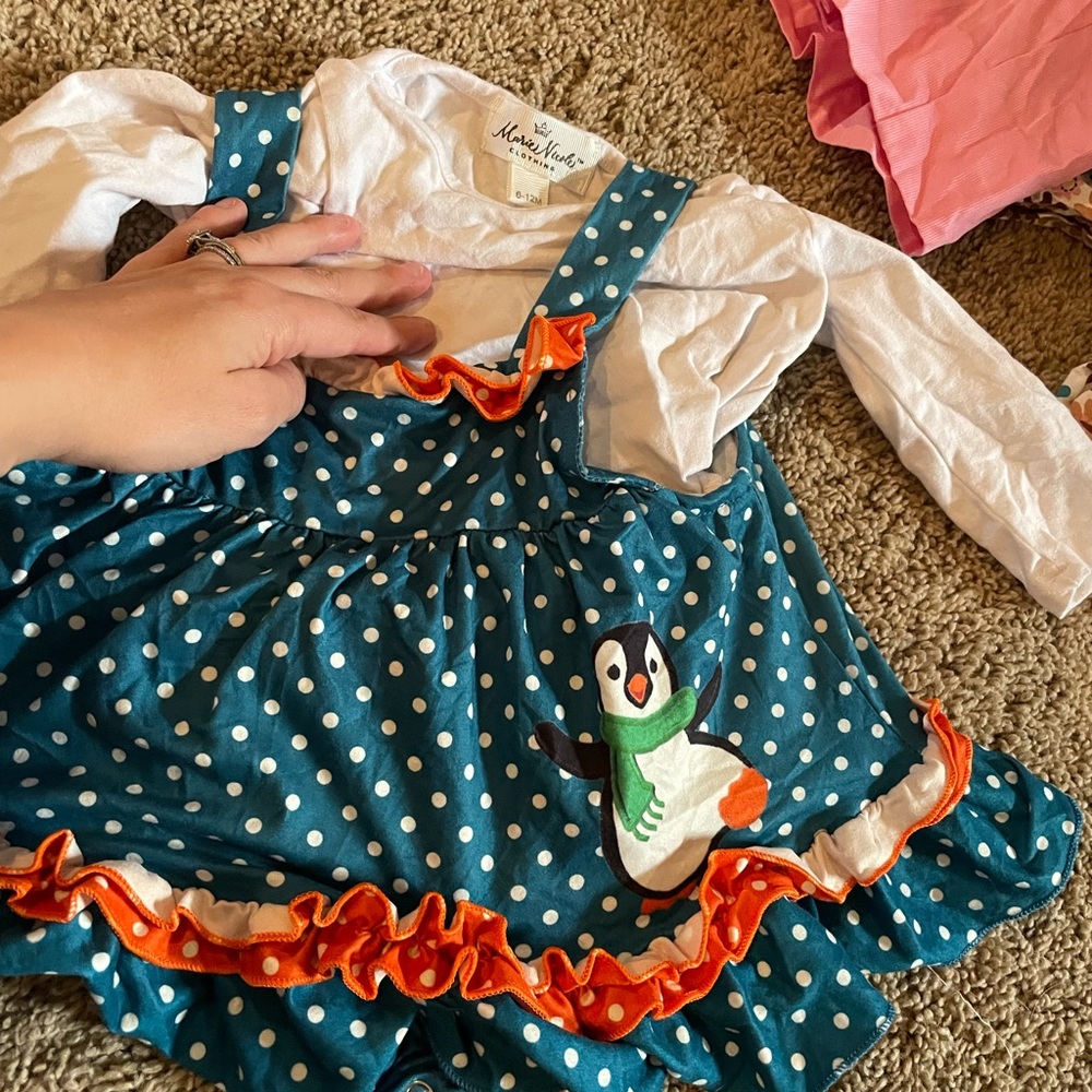 6-12 month girl winter outfit